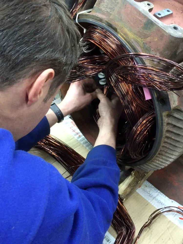 electric motor stator winding