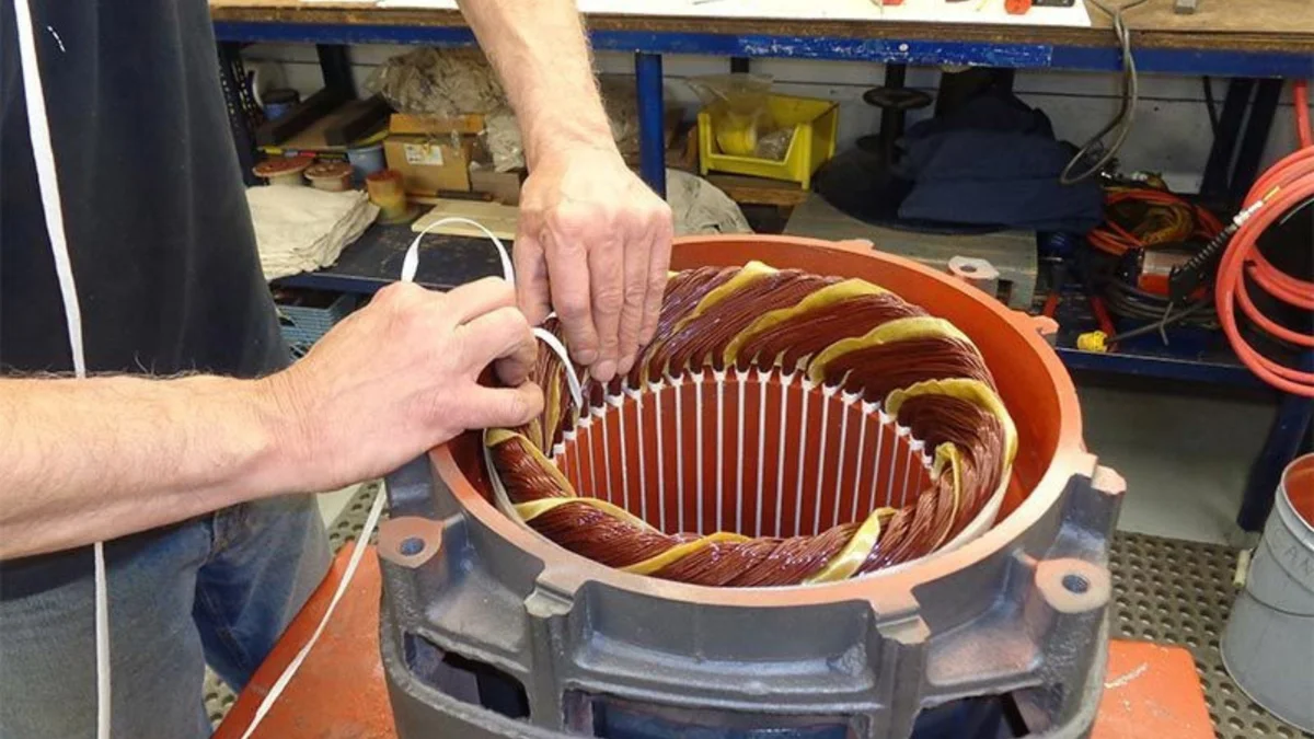electric motor stator winding