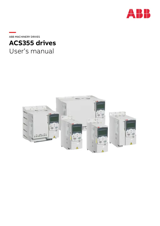 Capa do manual Inversor ACS355 (ABB)