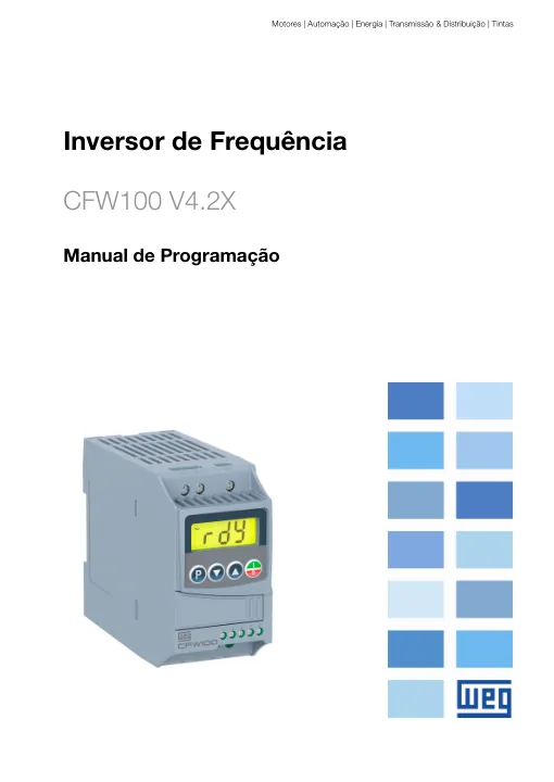 Capa do manual Inversor CFW100 (WEG)