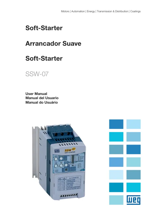 Capa do manual Soft starter SSW-07 (WEG)